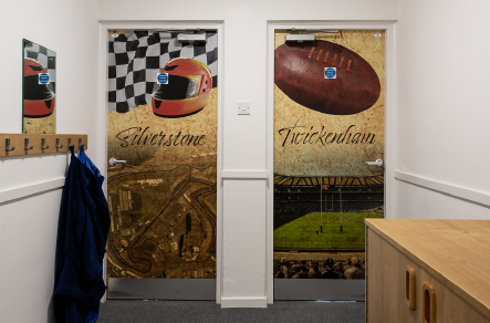 Summer Fields Oxford sports large format Front Lodge dorm wall art