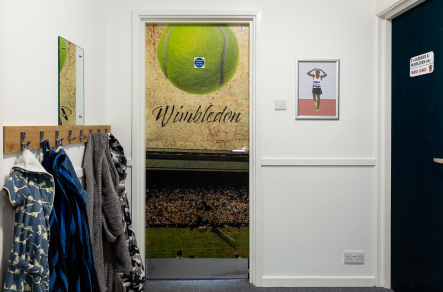 Summer Fields Oxford sports large format Front Lodge dorm wall art