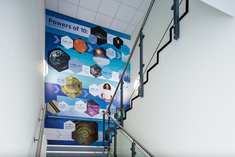 Fulham Cross stairwell school wall art