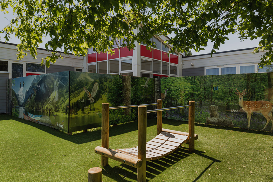 Early years school external wall art