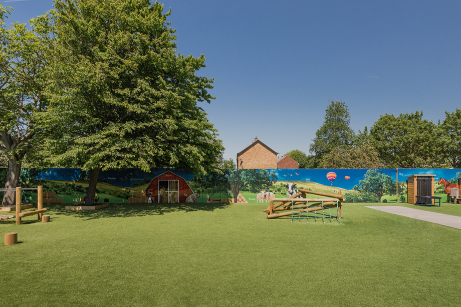 Early years school external wall art