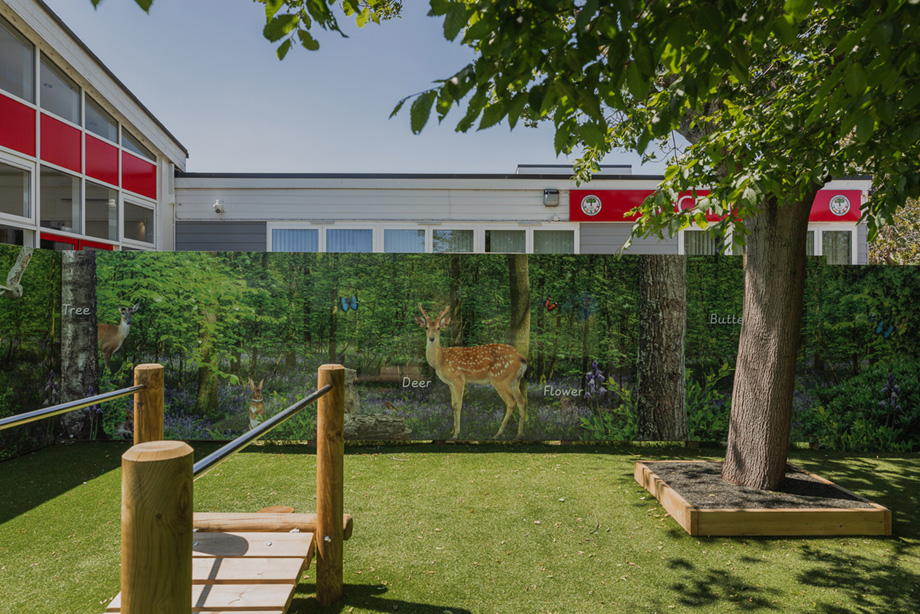 Early years school external wall art