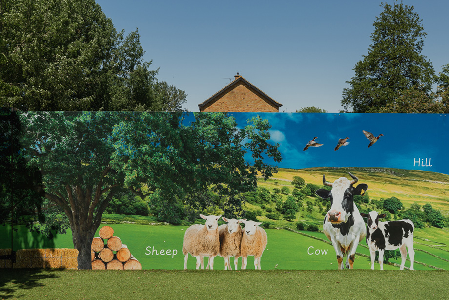 Early years school external wall art