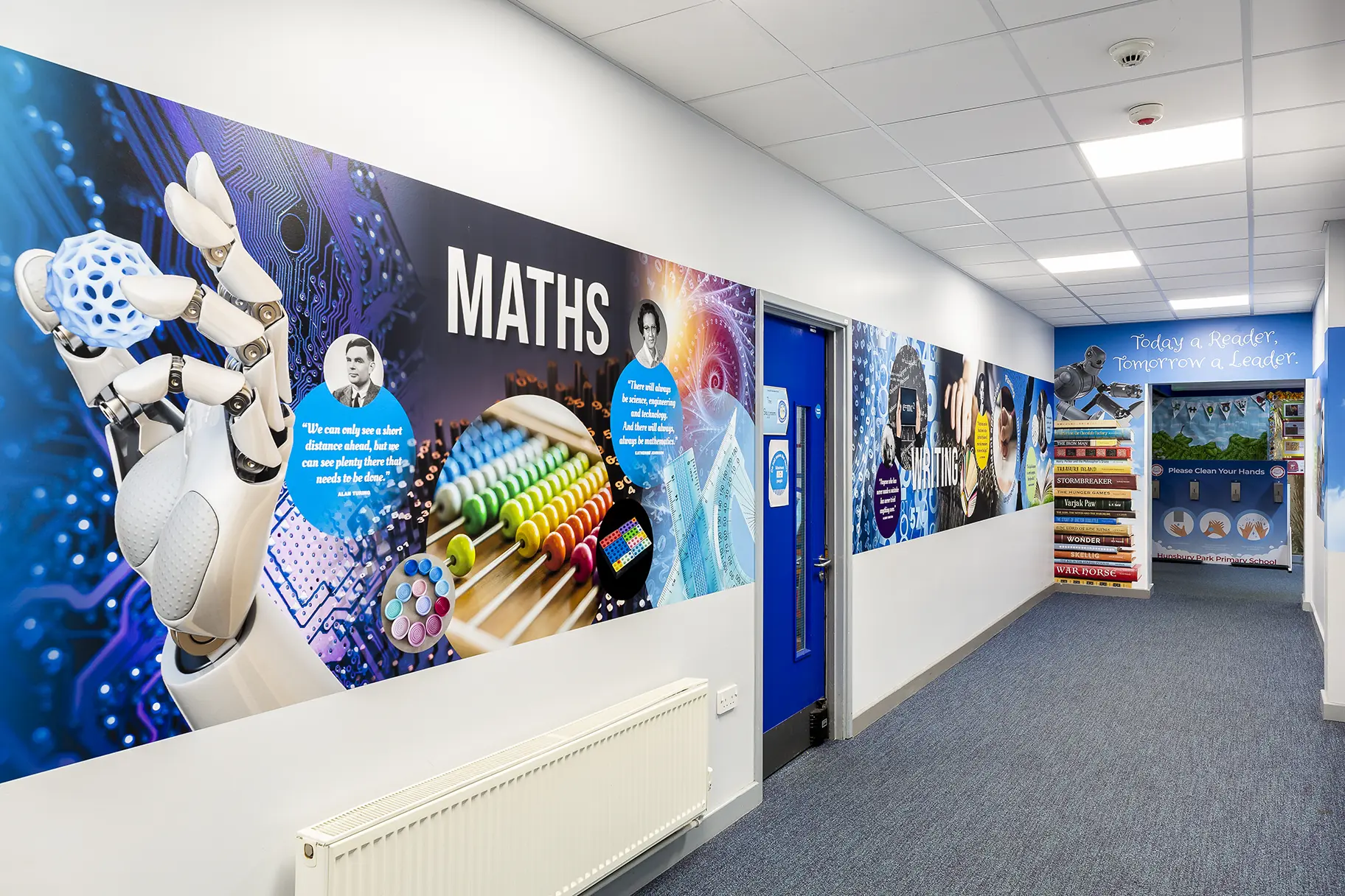 Hunsbury park curriculum school wall art