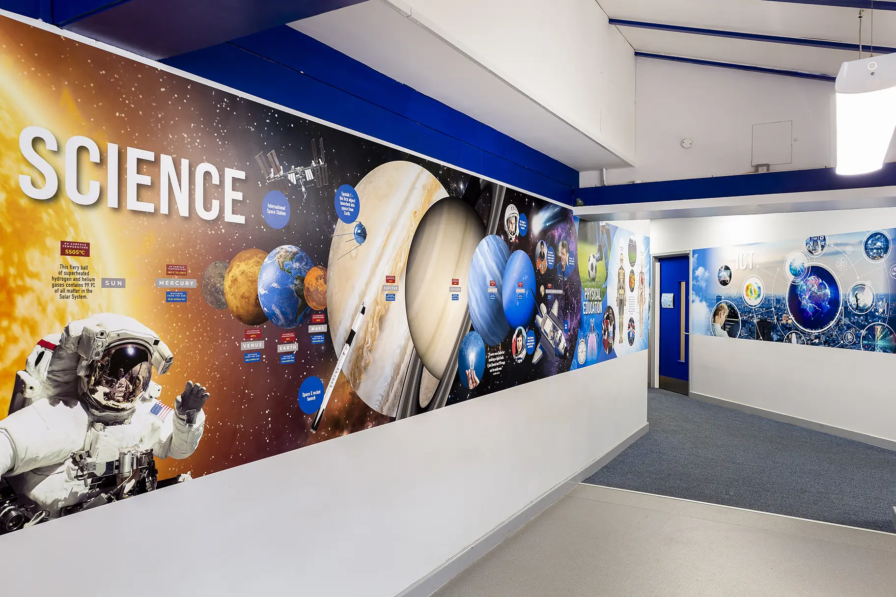 Hunsbury park curriculum school wall art