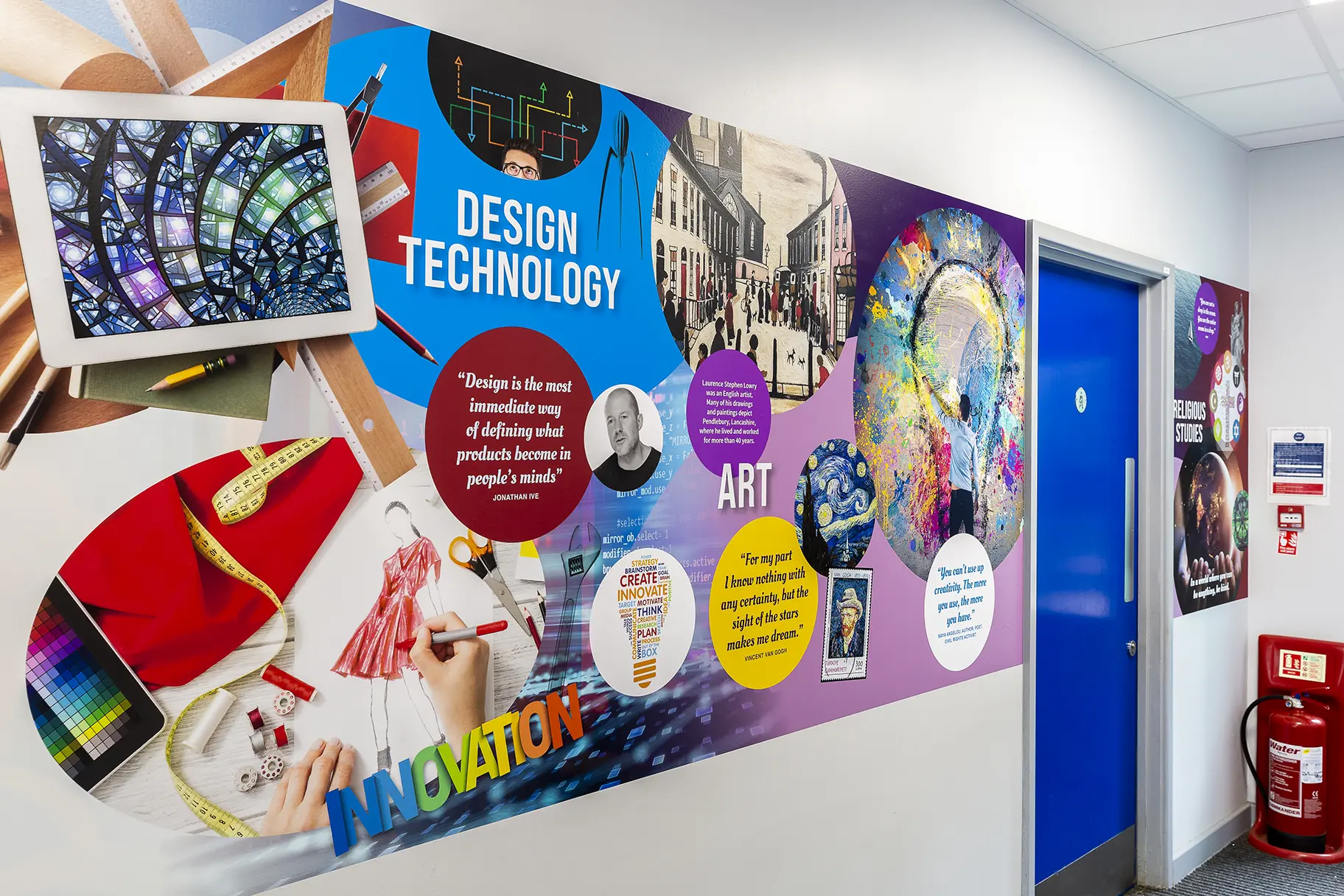 Hunsbury park curriculum school wall art