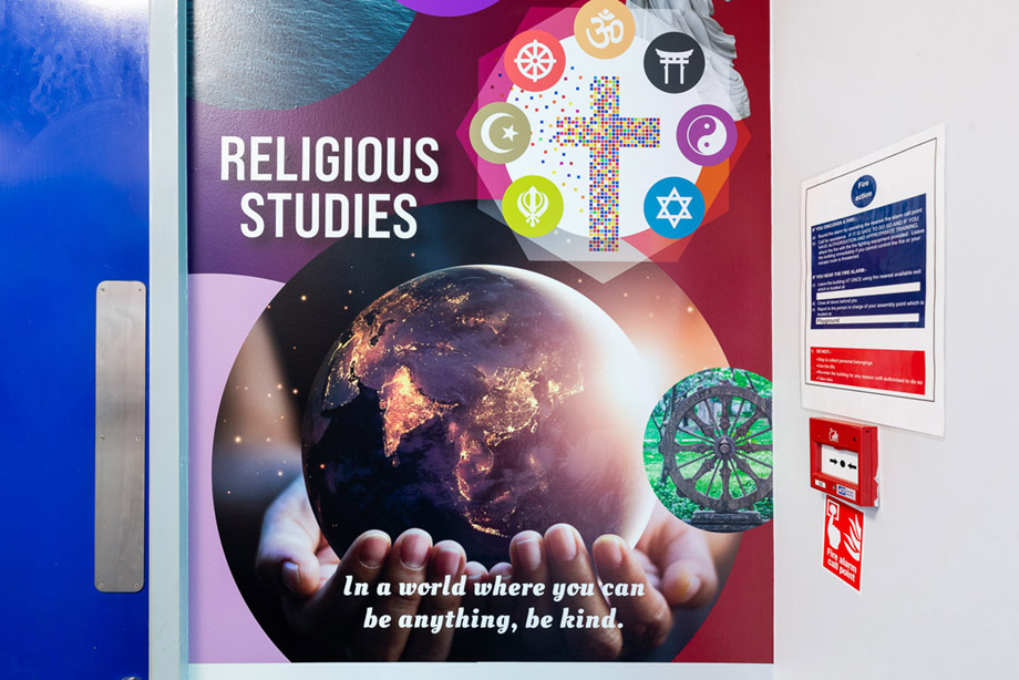 Hunsbury park curriculum school wall art