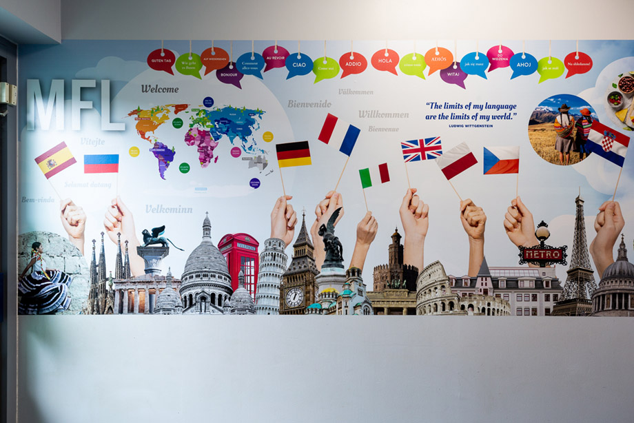 Hunsbury park curriculum school wall art