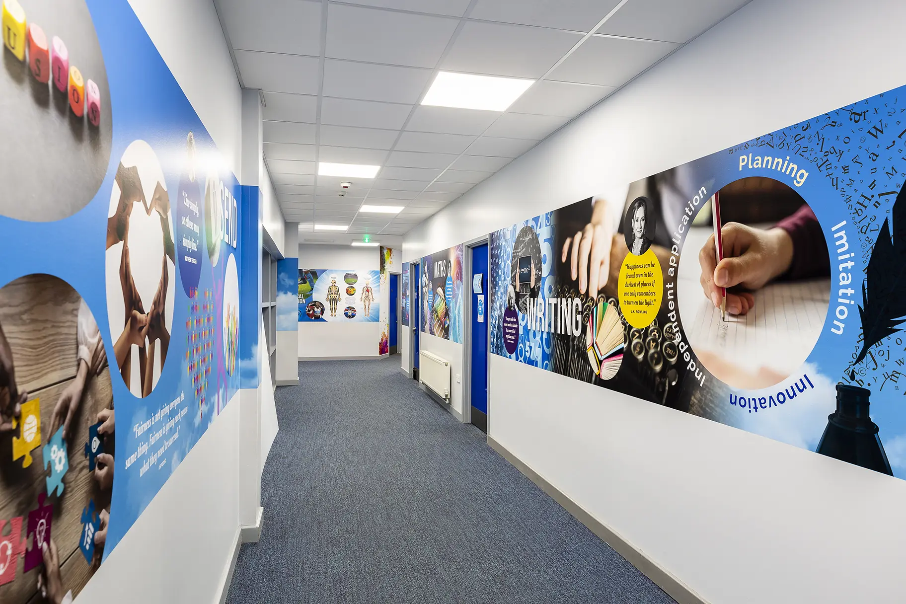 Hunsbury park curriculum school wall art