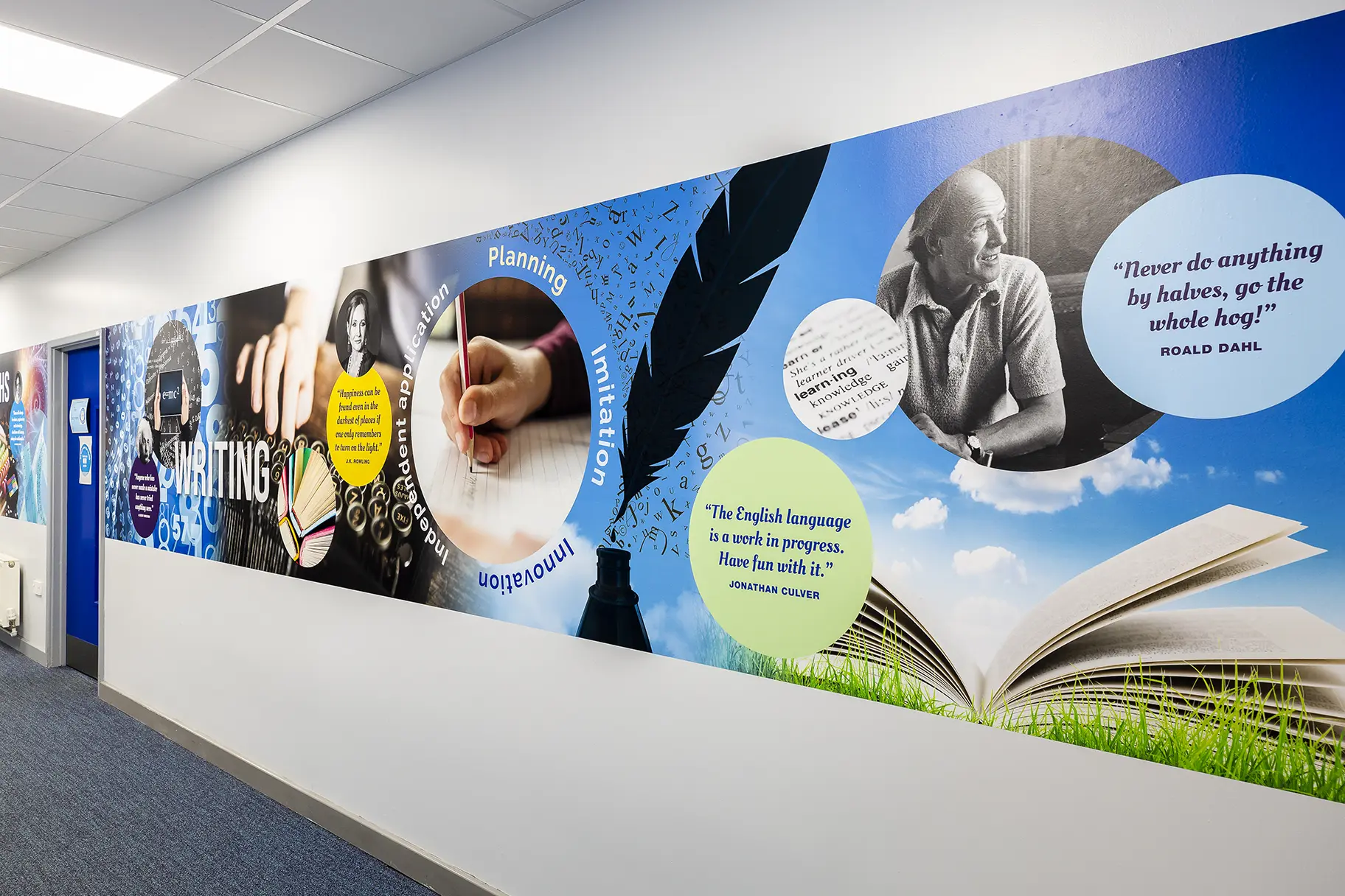 Hunsbury park curriculum school wall art