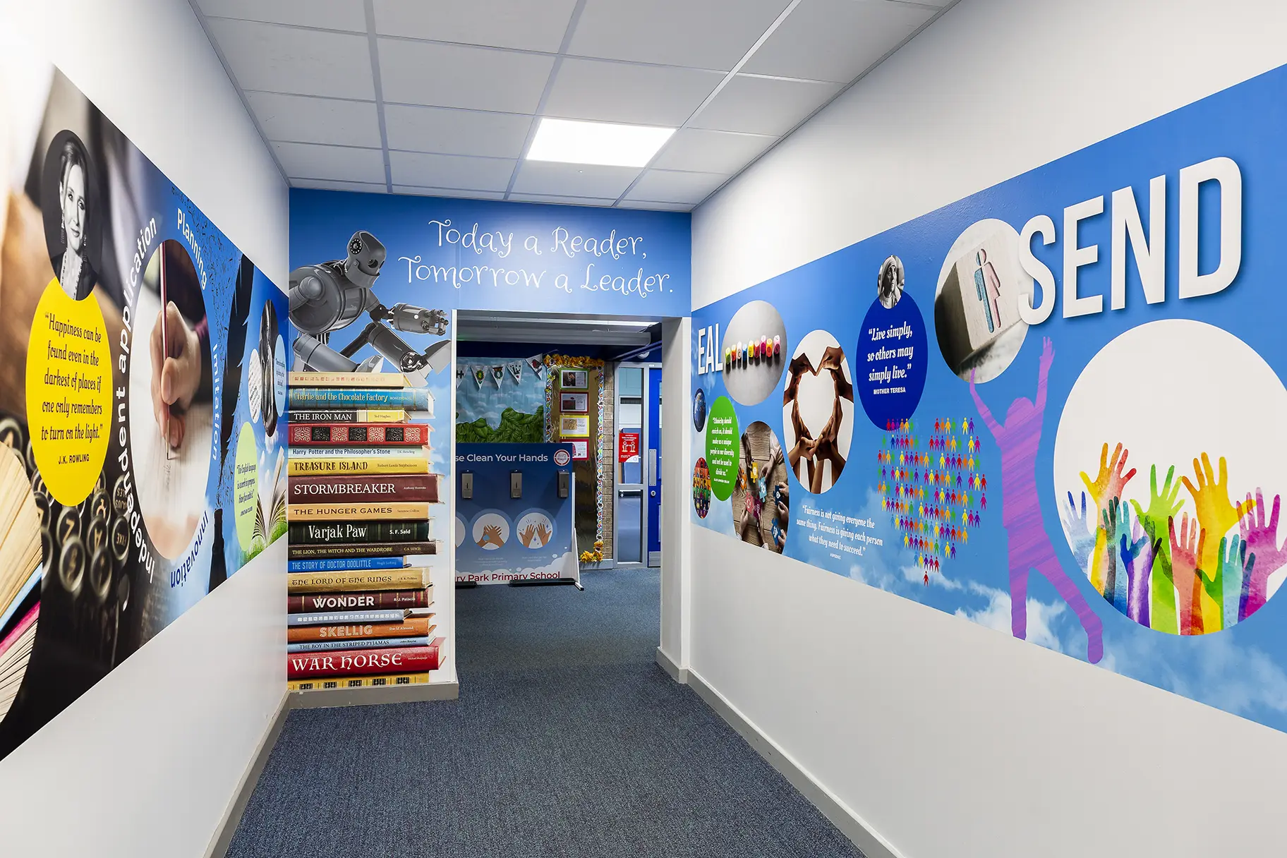 Hunsbury park curriculum school wall art