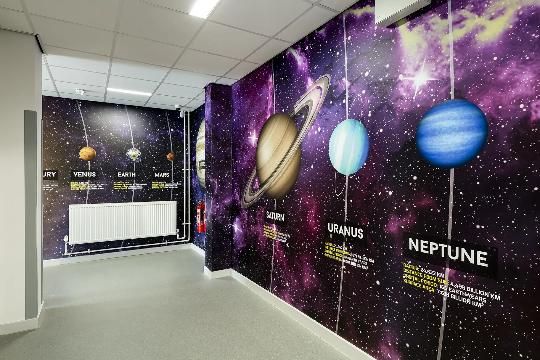 PYS Pinner High School Solar System Corridor