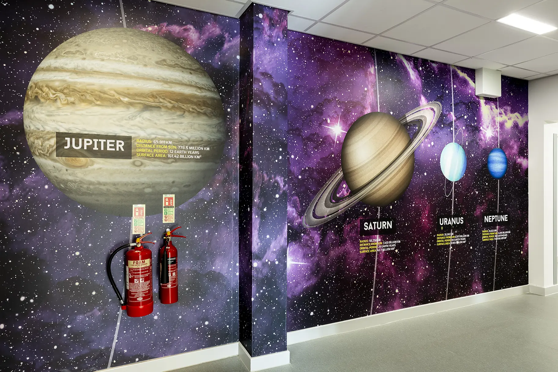 PYS Pinner High School Solar System Corridor