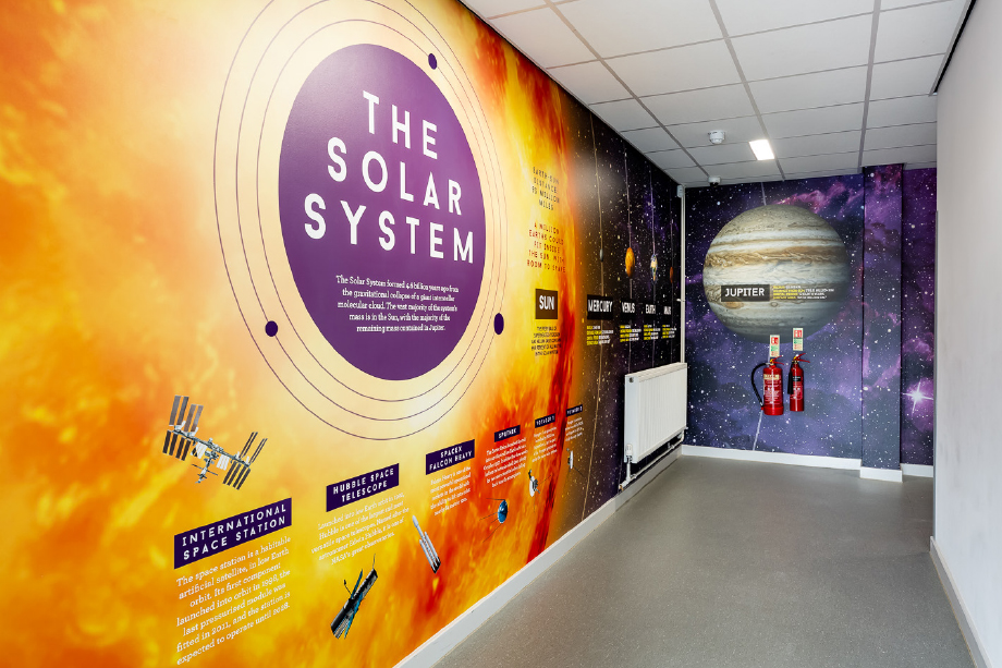 Pinner High School Solar System Corridor