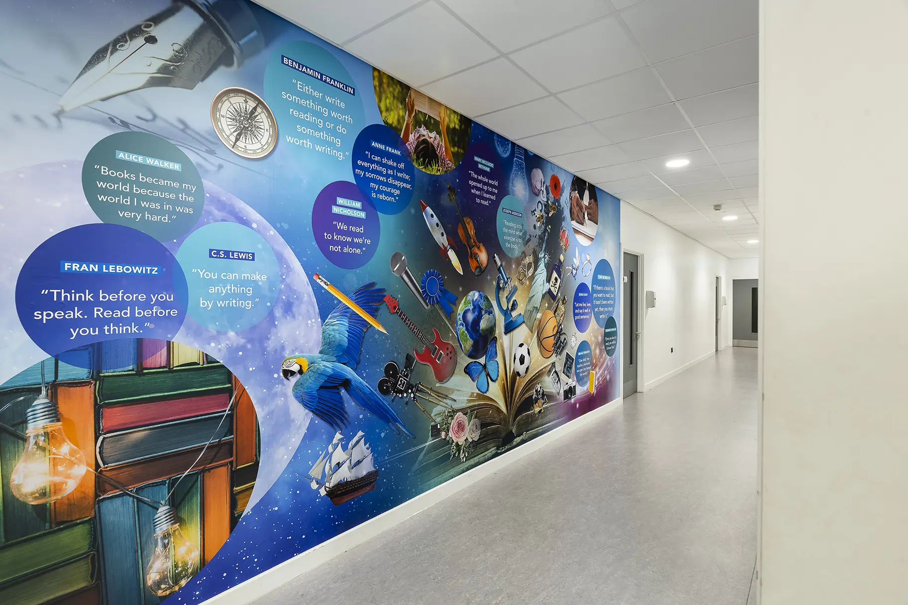 TheGroveAcademy school reading wall art