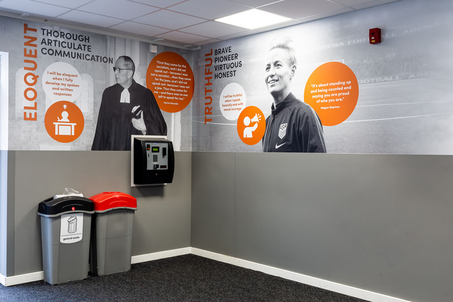 Cardinal wiseman values wall art