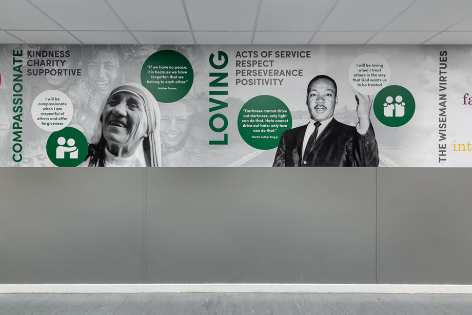 Cardinal wiseman values wall art