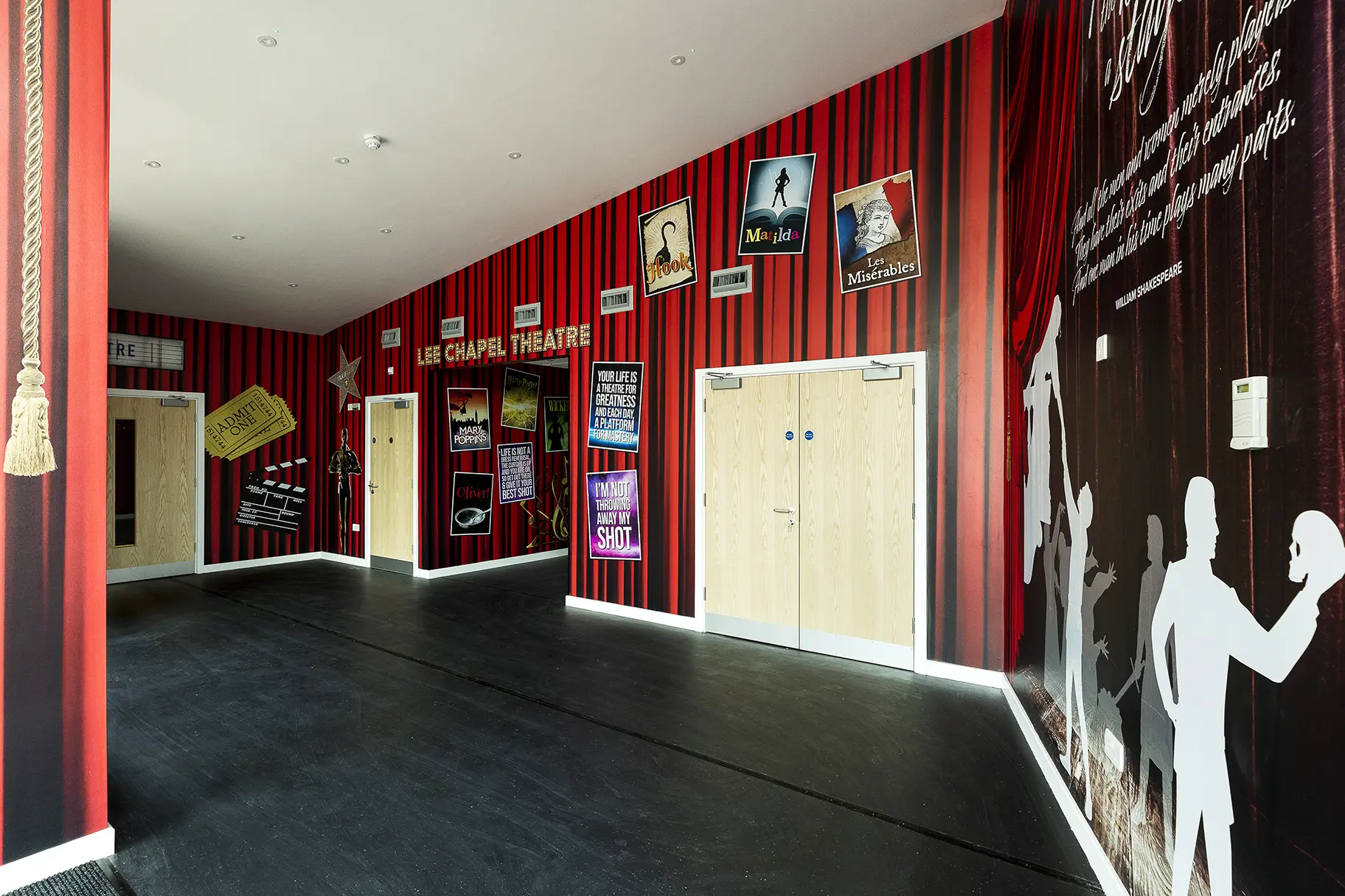 Lee Chapel theatre wall art