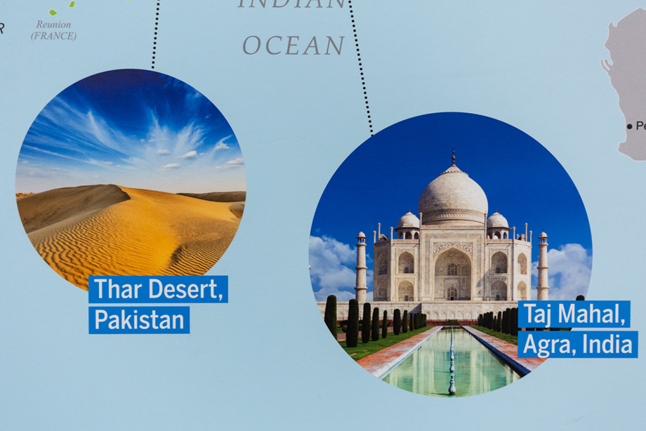 The Grove Academy school map wall art