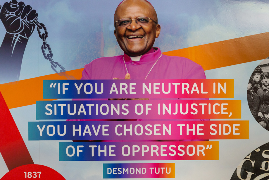 Fullbrook school inclusive timeline wall art