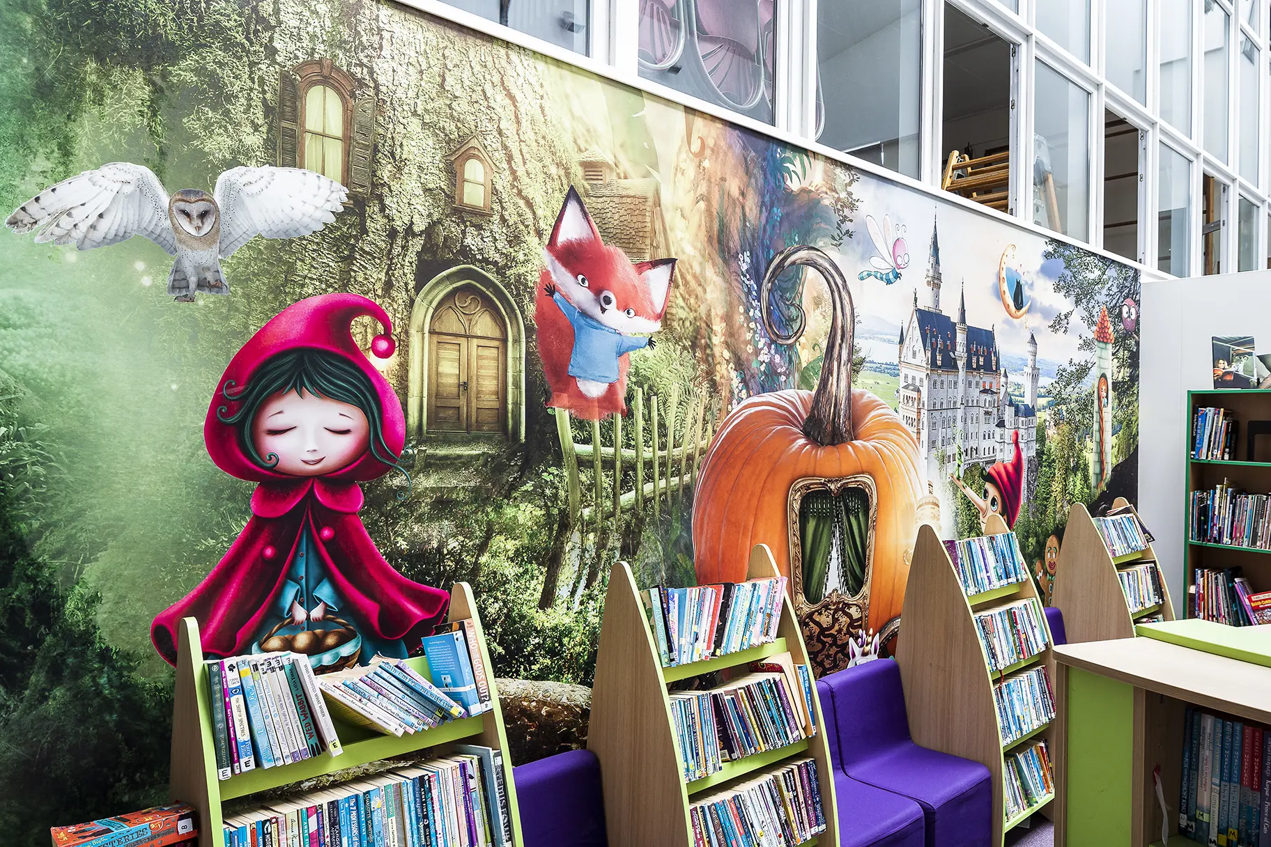 Mount Carmel library wall art