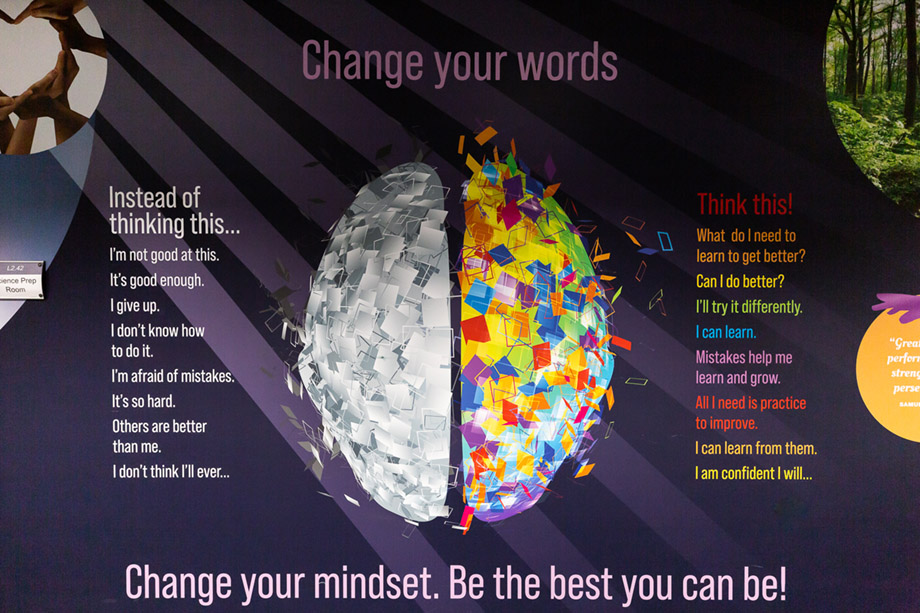 Christ The King College wellbeing wall art