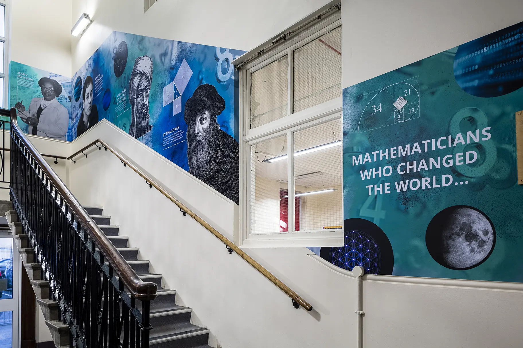 Ilford county high school maths wall art