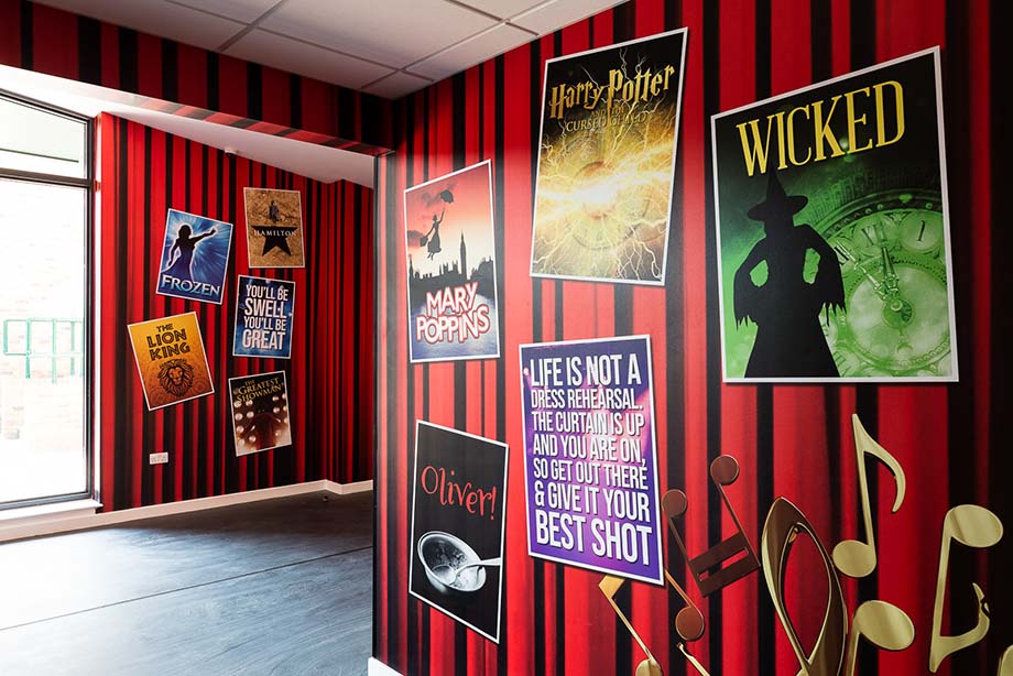 Lee Chapel theatre wall art