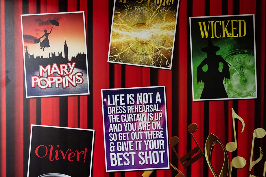 Lee Chapel theatre wall art