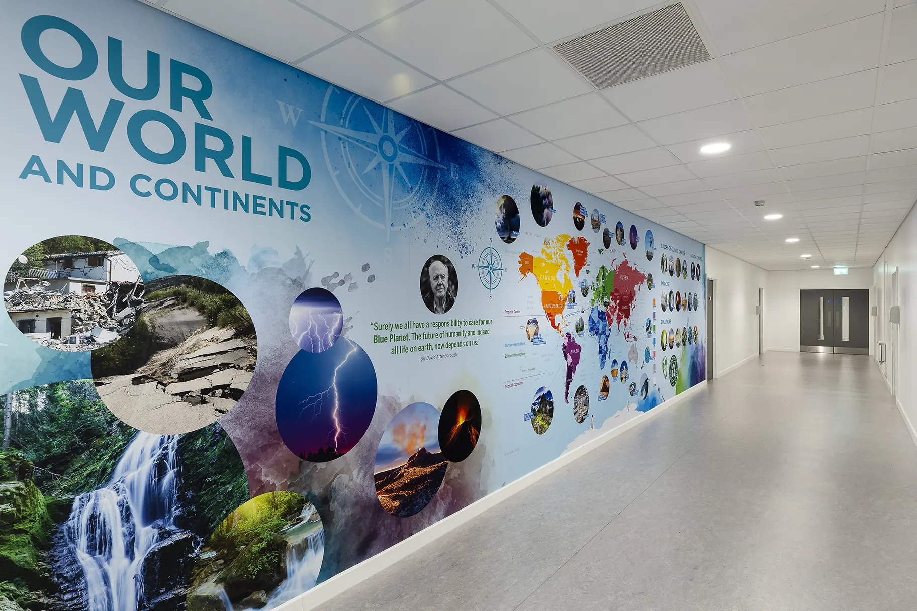 TheGroveAcademy school map wall art