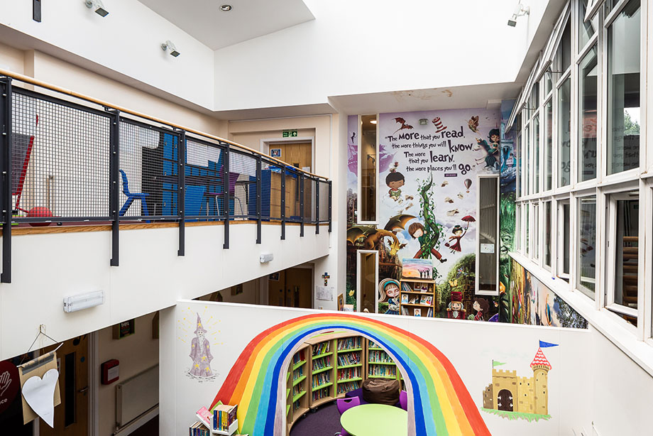 Mount Carmel library wall art