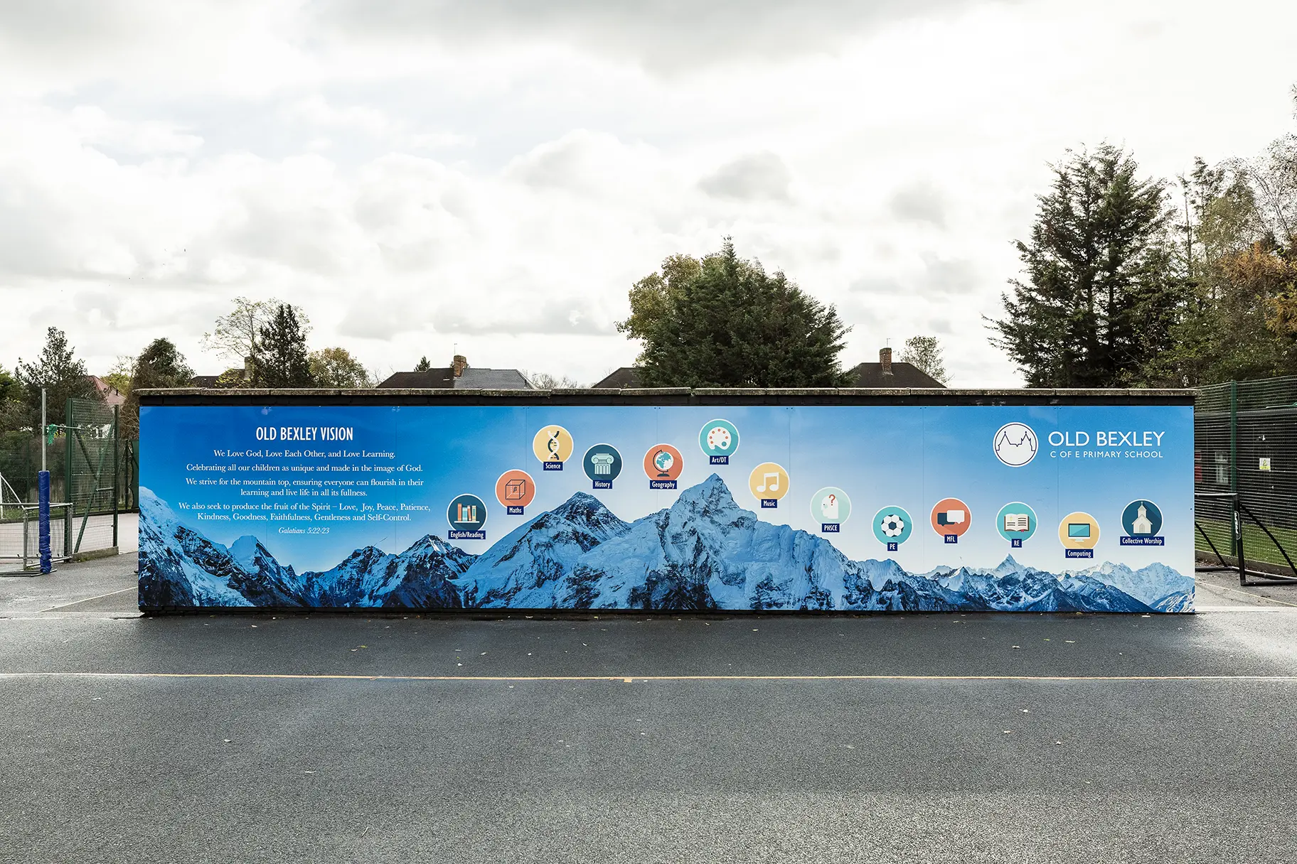 Old bexley external wall art