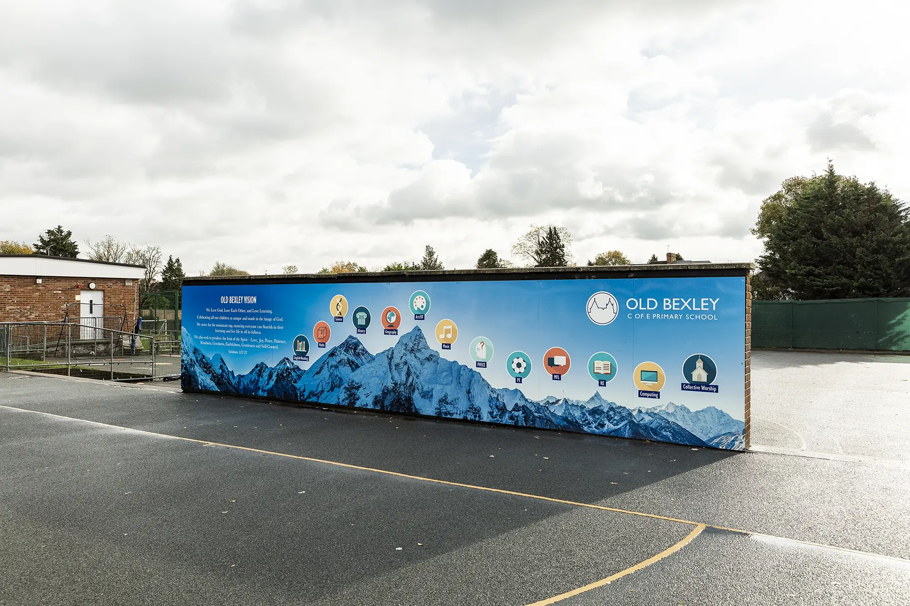 Old bexley external wall art