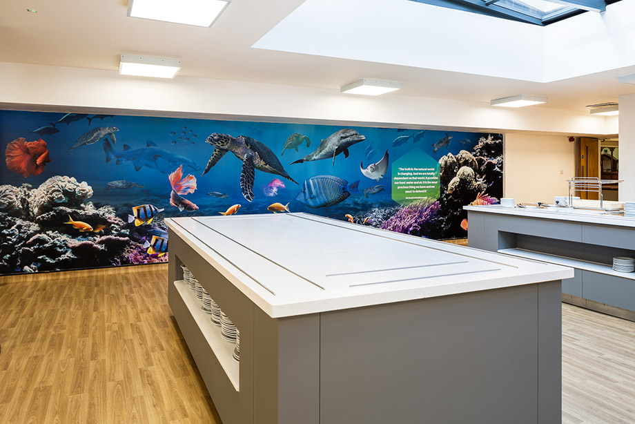 Ratcliffe College Canteen nature wall art