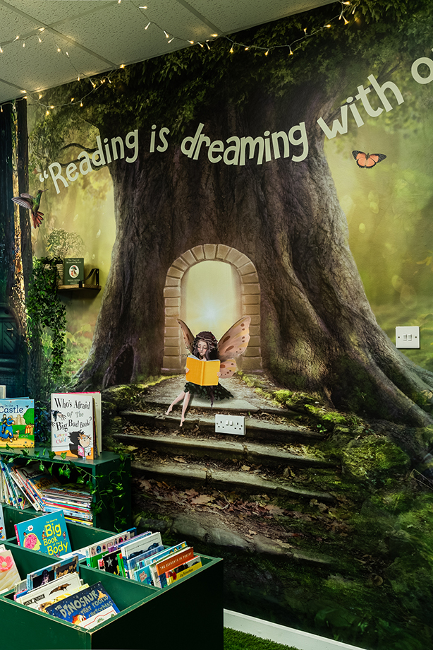 Brookfield Infant School library wall art