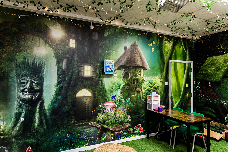 Brookfield Infant School library wall art