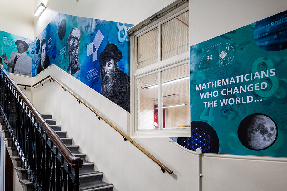 Ilford county high school maths wall art