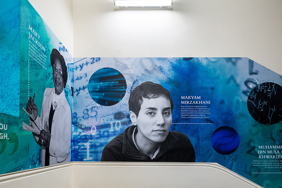 Ilford county high school maths wall art