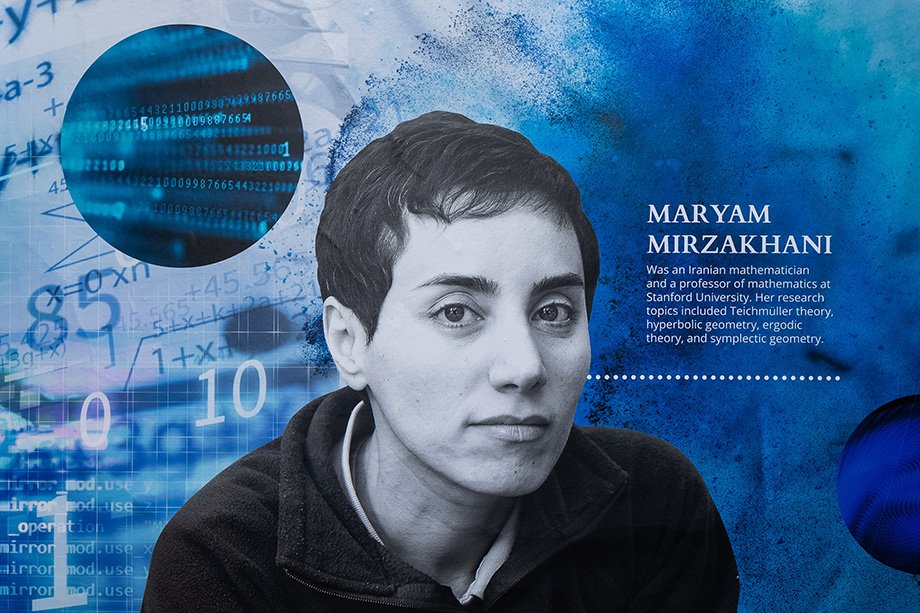 Ilford county high school maths wall art