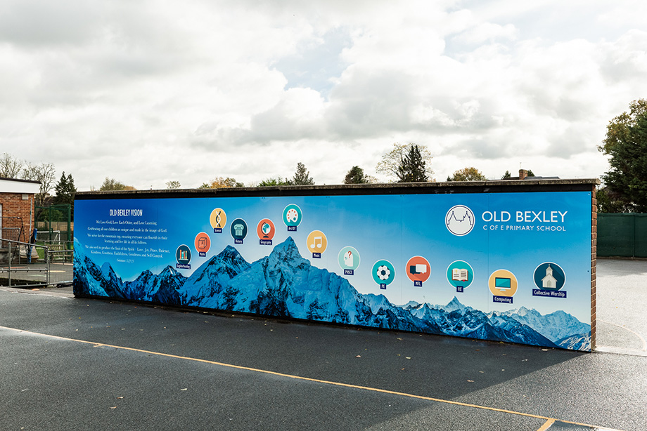 Old bexley external wall art