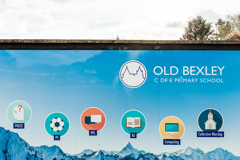 Old bexley external wall art