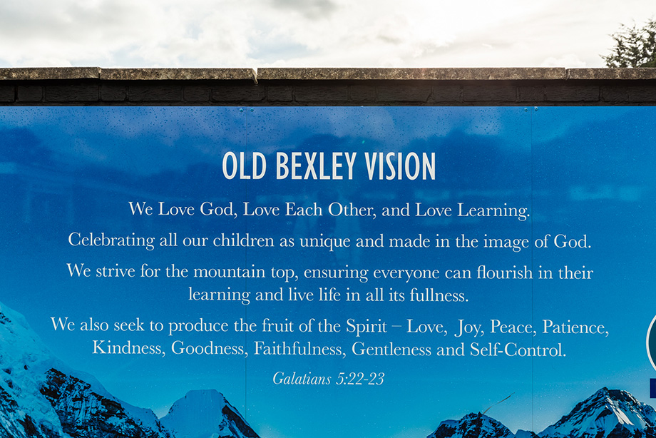 Old bexley external wall art