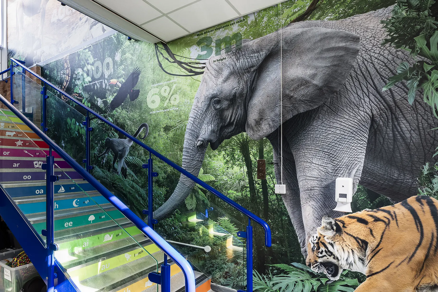 Weeke primary map school wall art