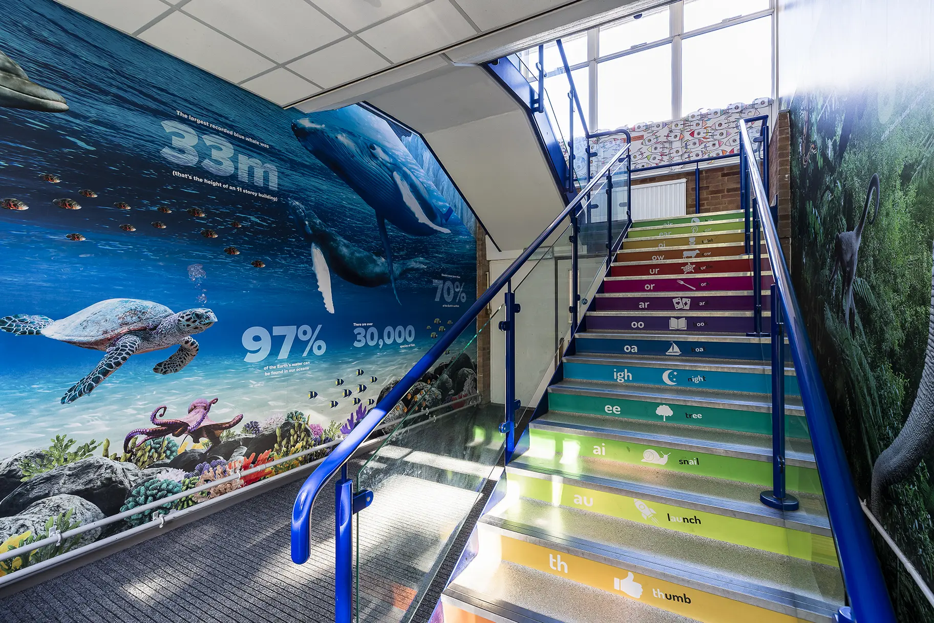 Weeke primary map school wall art