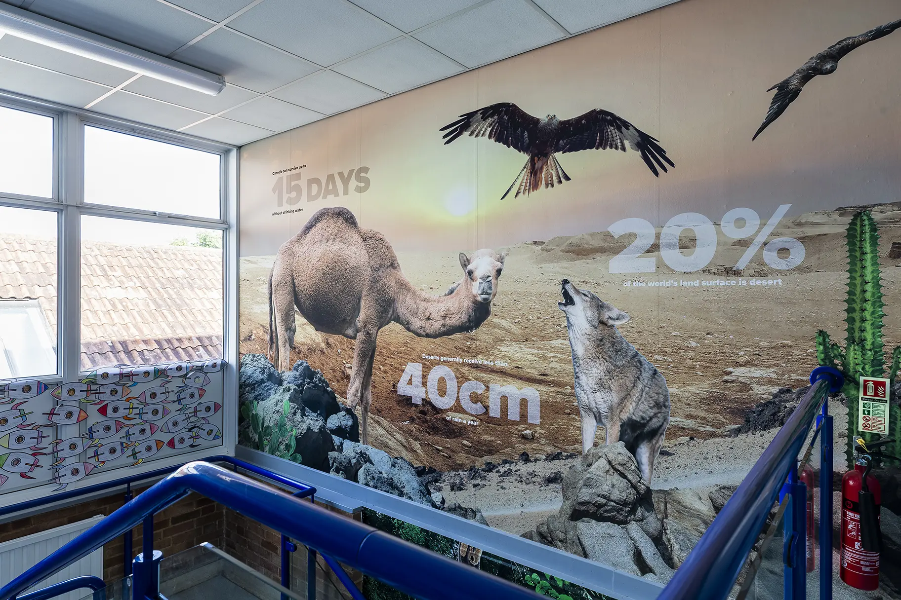 Weeke primary map school wall art