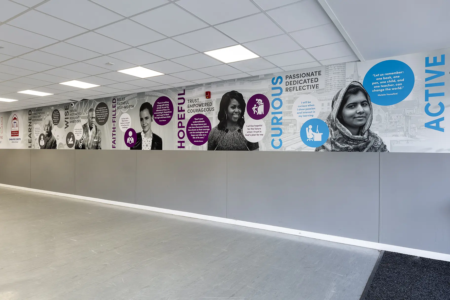 Cardinal wiseman values wall art