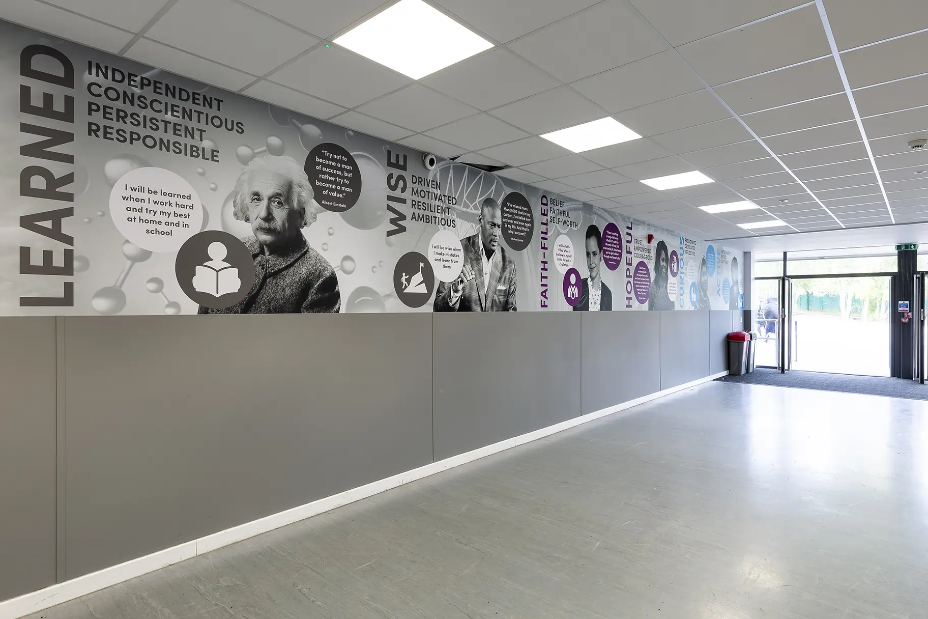 Cardinal wiseman values wall art