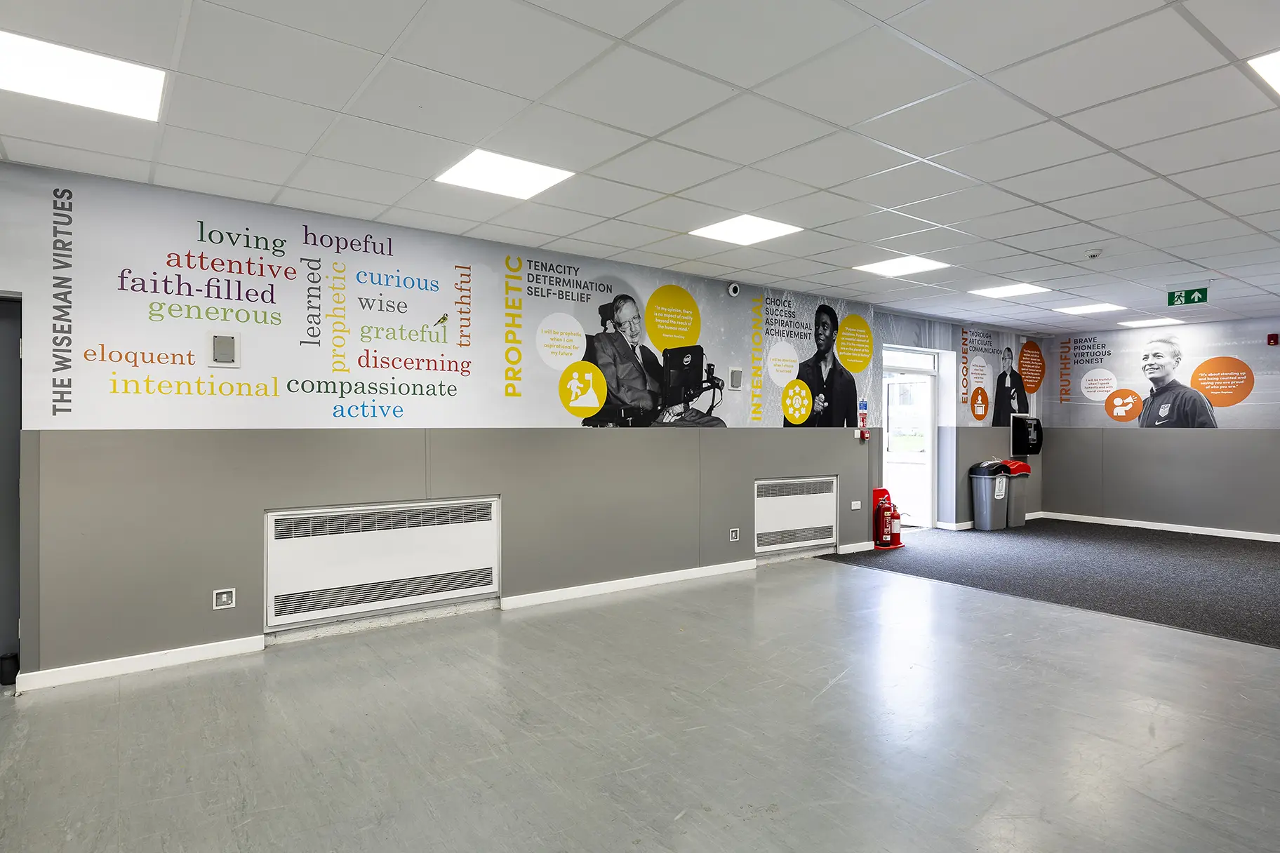 Cardinal wiseman values wall art