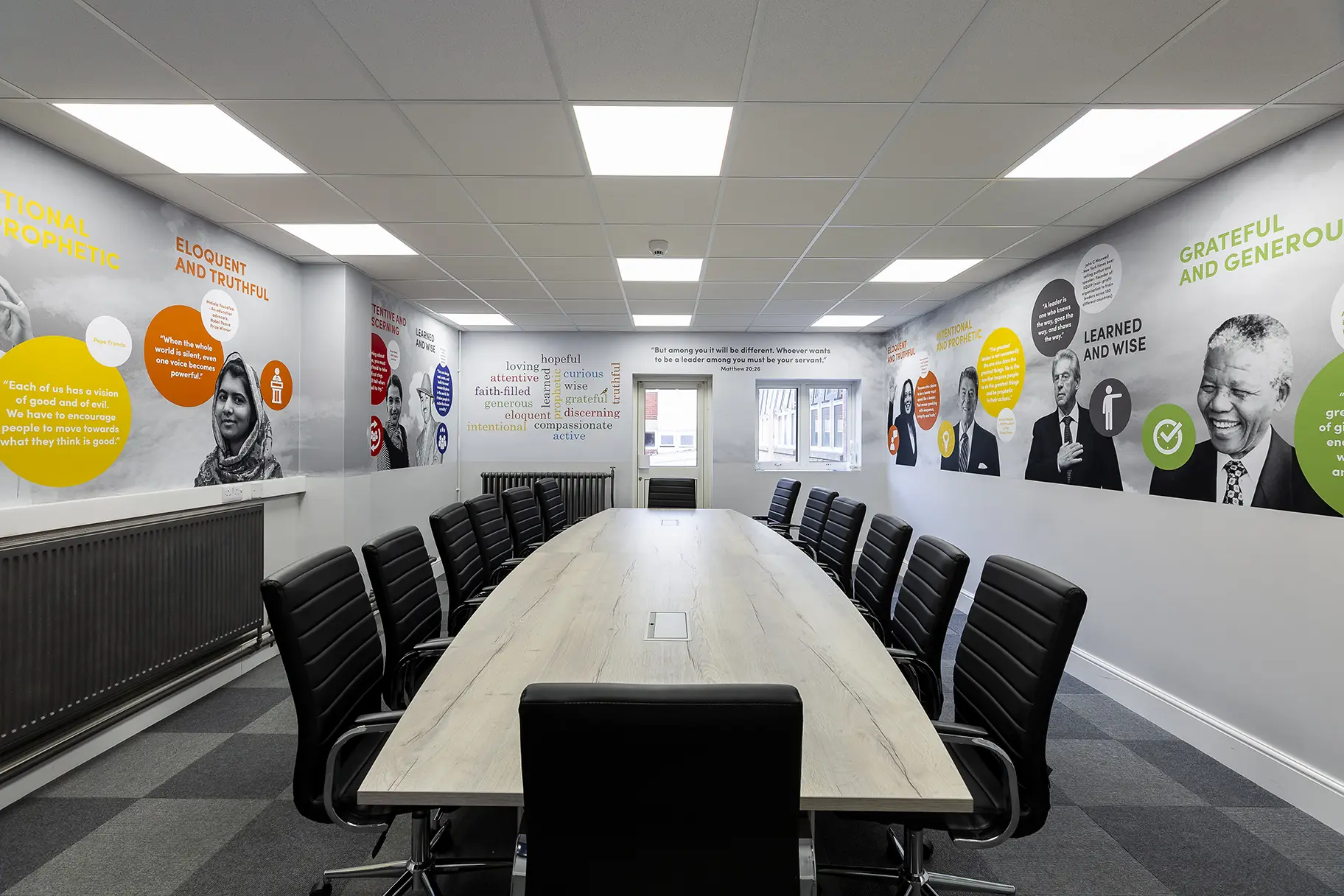 Cardinal wiseman values wall art