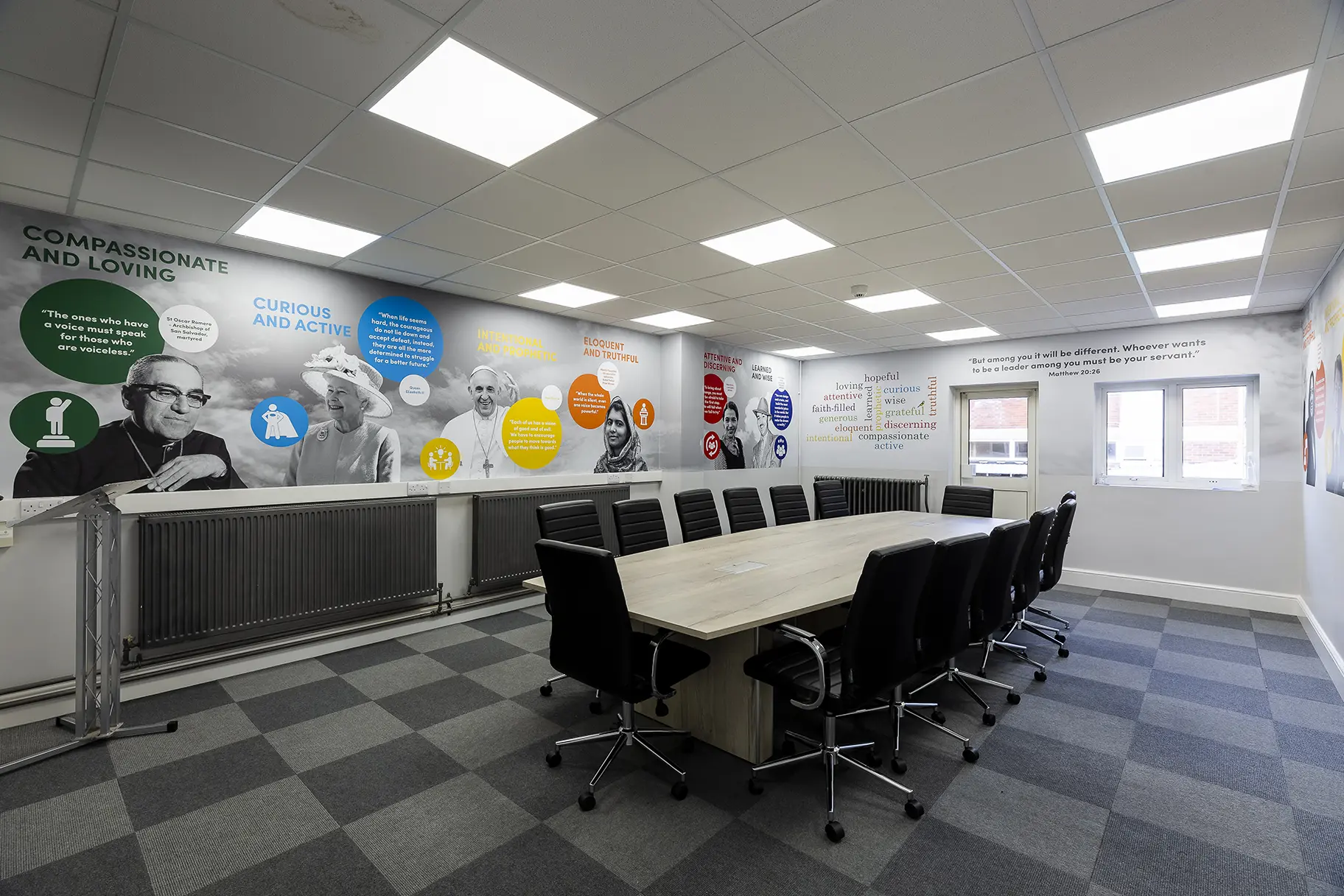 Cardinal wiseman values wall art